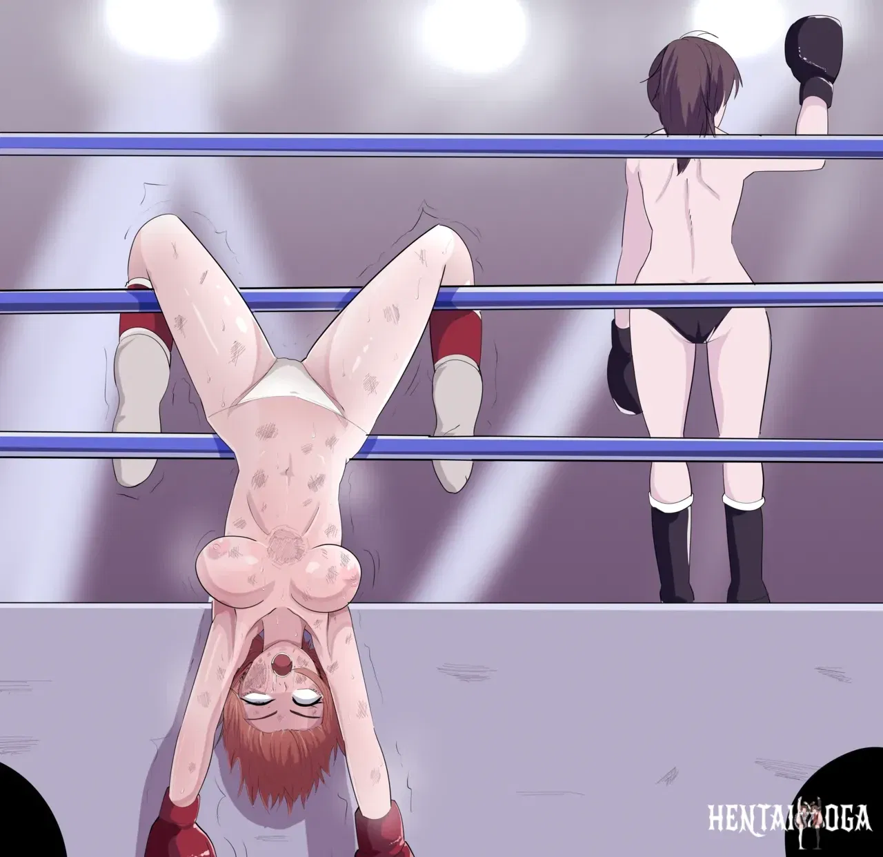 (虚無太郎 )格闘少女失神白目痙攣KO - Hentai Gallery - hentai porn - Image 1