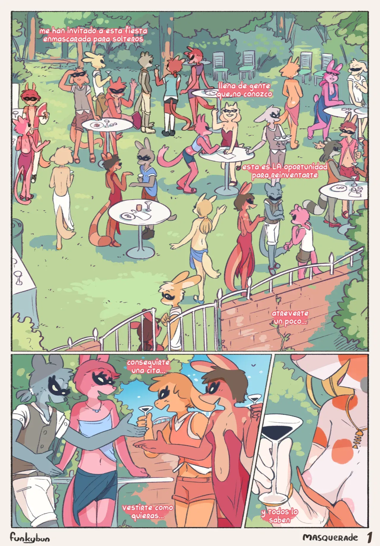 (Funkybun) Baile de máscaras (Español) - Galería Hentai - hentai porno - Image 1