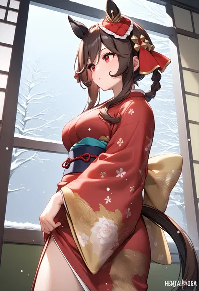 Gentildonna/Kimono Desnudando Sexo por AiArt - Galería Hentai