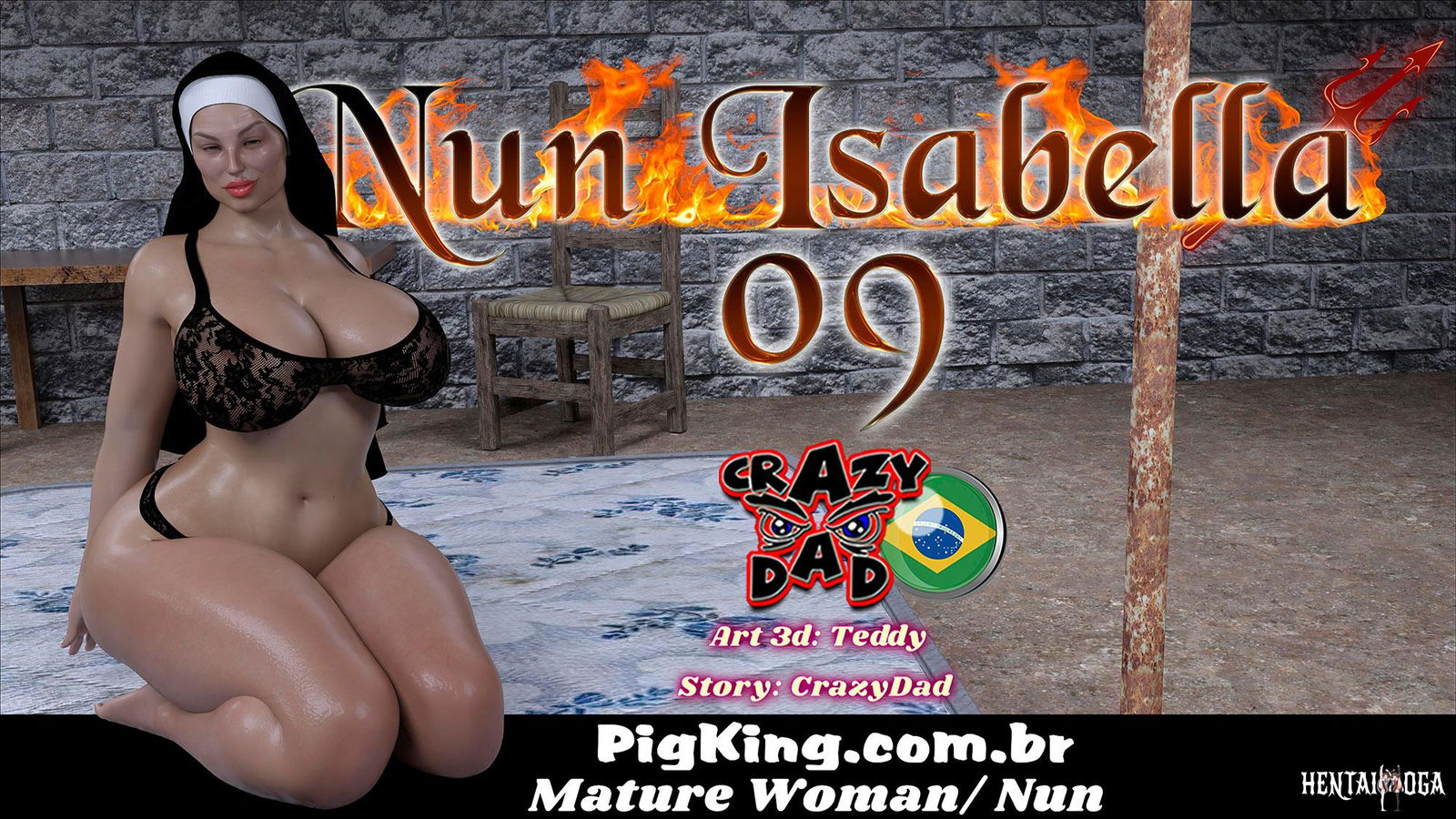 Nun Isabella – Parte 09, CrazyDad3D - Galeria Hentai - porn hentai - Image 1