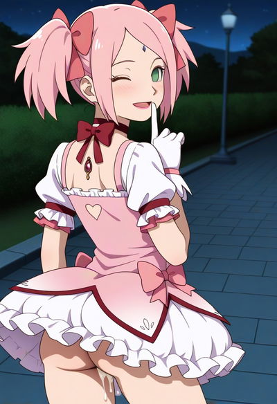 (Patreon) (Psj92) Волшебная девочка Сакура (дополнительная ошибка) - Хентай галерея