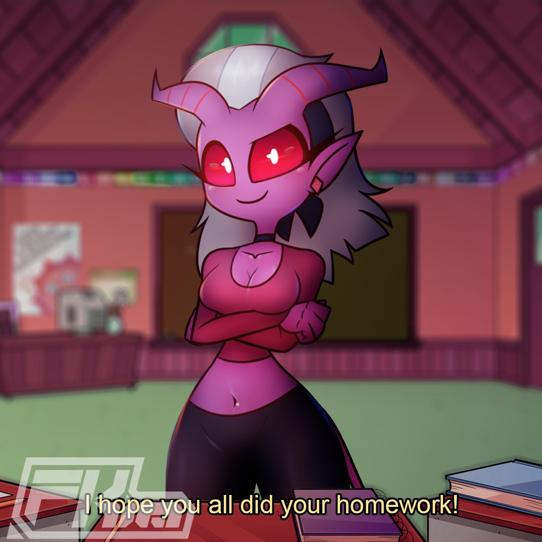 (FKim) Миссис Мэйберри (Helluva Bossl) - Хентай галерея - хентай порно - Image 1