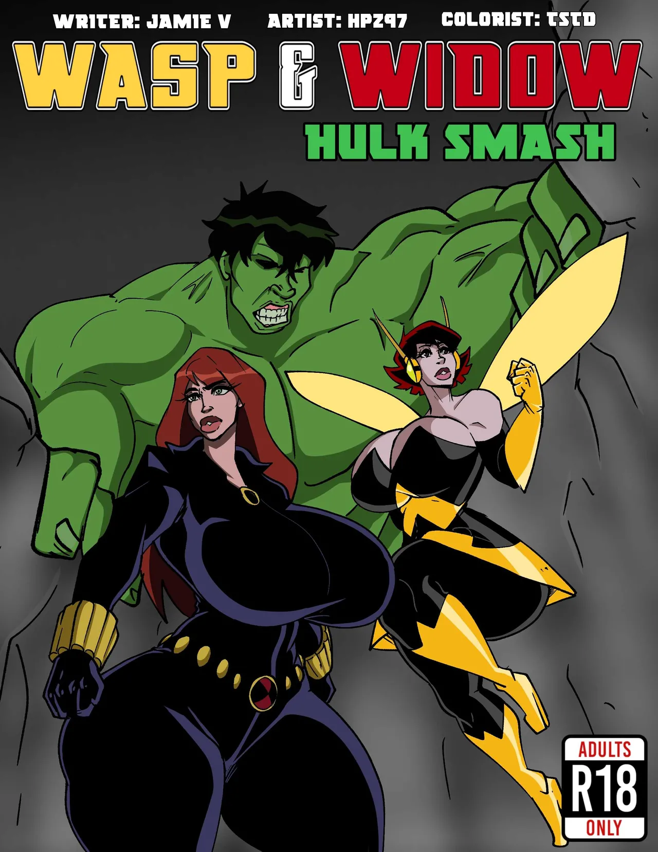 (HPZ-97) Wasp & Widow: Hulk Smash (Avengers) (Ongoing) - Hentai Gallery - hentai porn - Image 1
