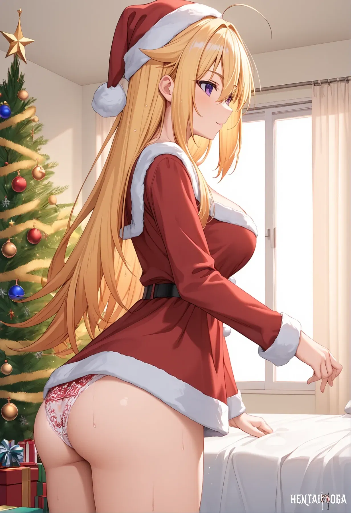 Коси Торако/Бикини Санта Секс от AiArt - Хентай галерея - хентай порно - Image 1