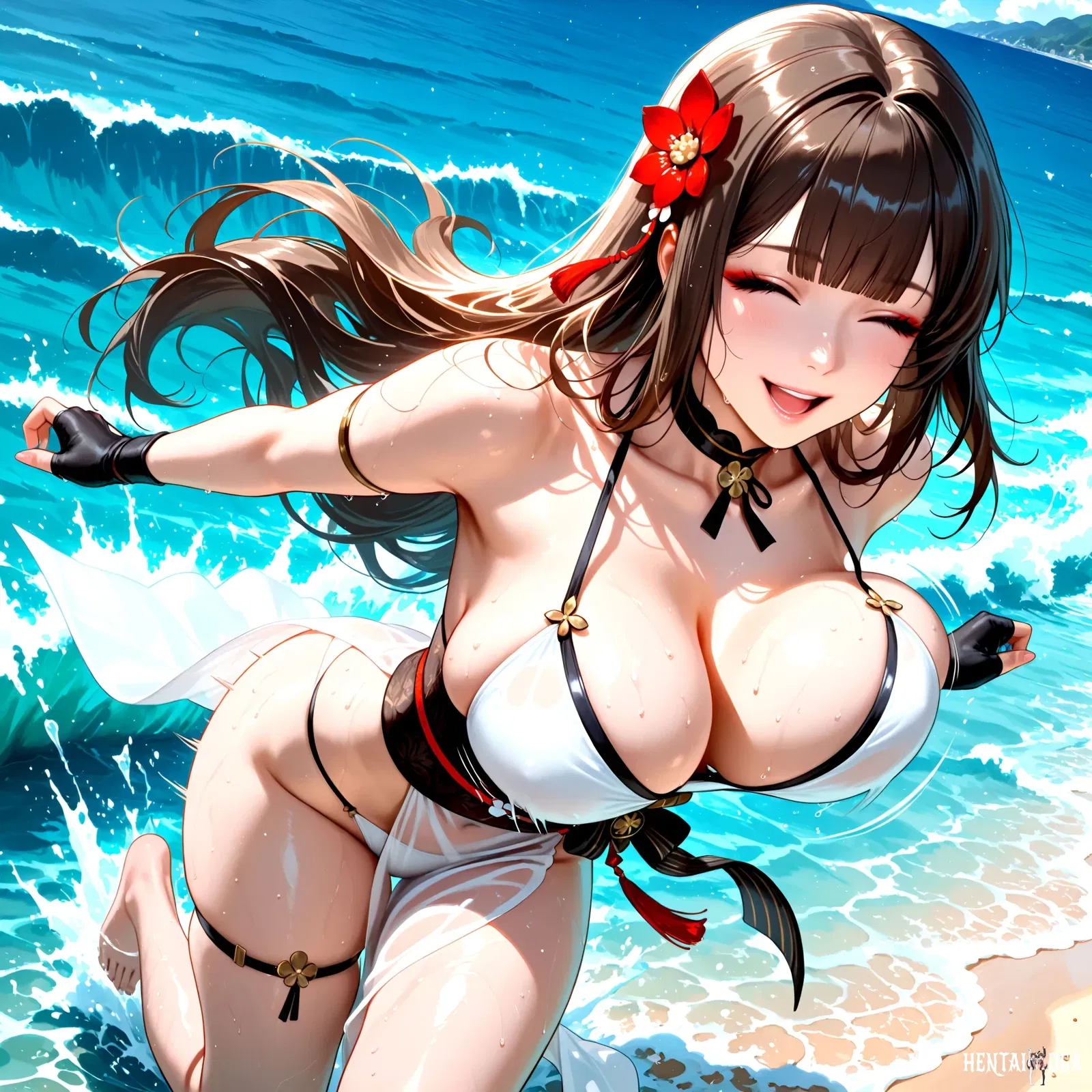 Amagi - Rắc rối dưới ánh mặt trời Tình dục bởi Allure Diffusion - Thư Viện Hentai - hentai porno - Image 1