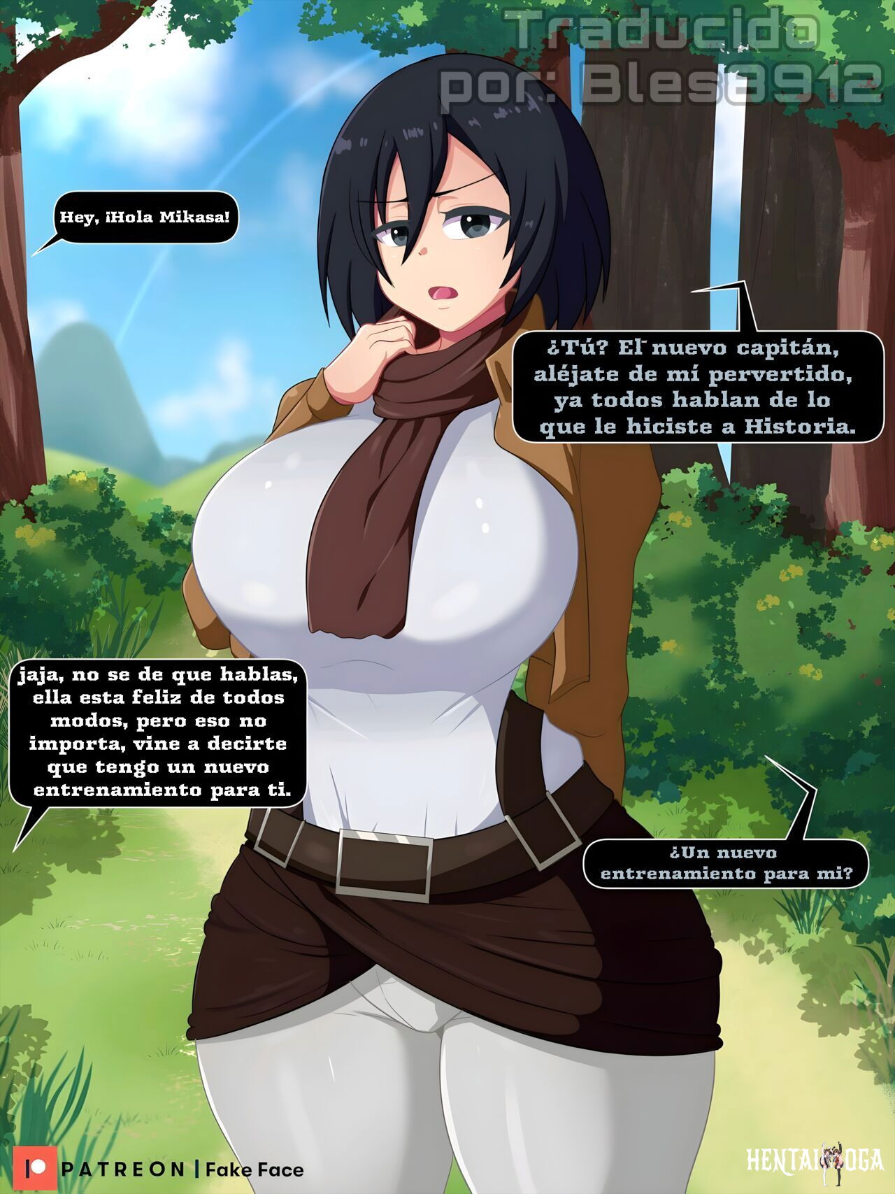 [Fake Face] Mikasa (spanish) - Galería Hentai - hentai porno - Image 1