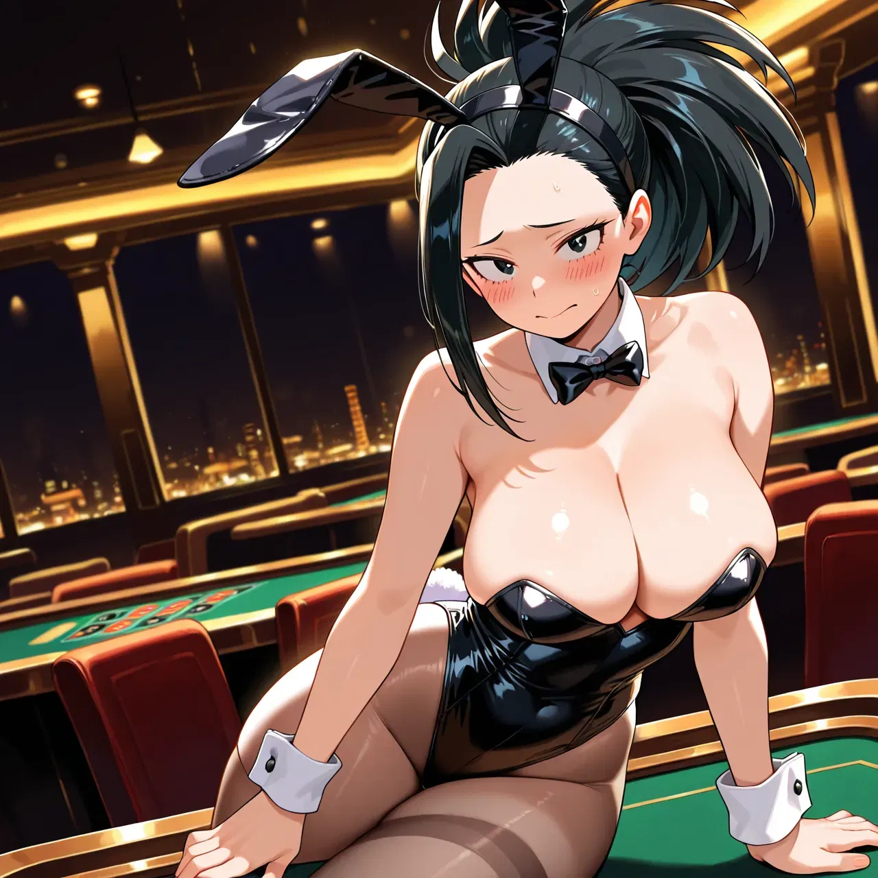 Akuma (Solicitud) Bunny Girl Momo x Bbc (My Hero Academia) - Galería Hentai - hentai porno - Image 1