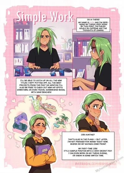 Простая работа - Хентай галерея
