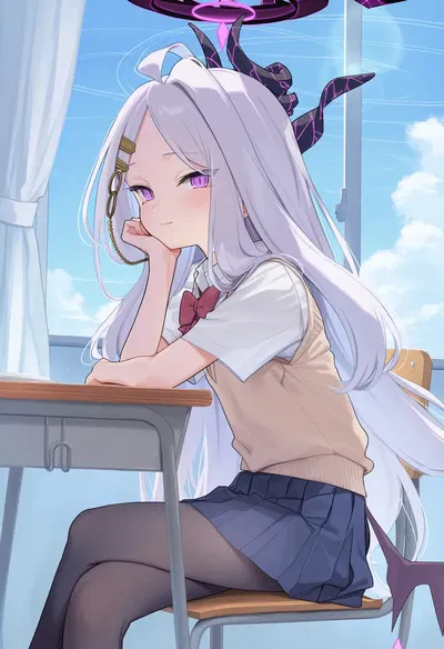 (Pixiv) Death-X (13499106) - Depois da escola, em uma sala de aula vazia (Sorasaki Hina) - Galeria Hentai