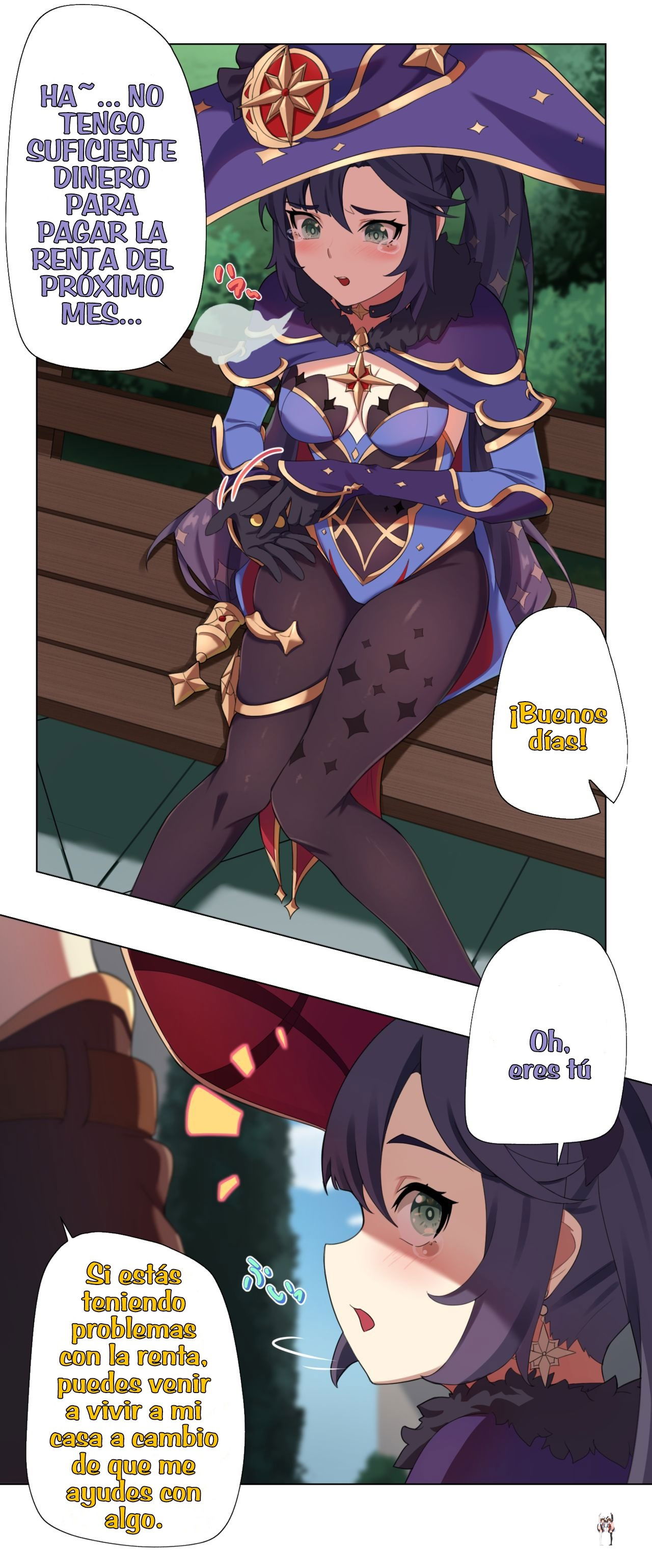 [AngryKuma] Mona Manga (Genshin Impact) [Spanish] [Nameless2] - Galería Hentai - hentai porno - Image 1