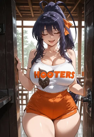 (miyu) Akeno Himejima Hooters - Galeria Hentai