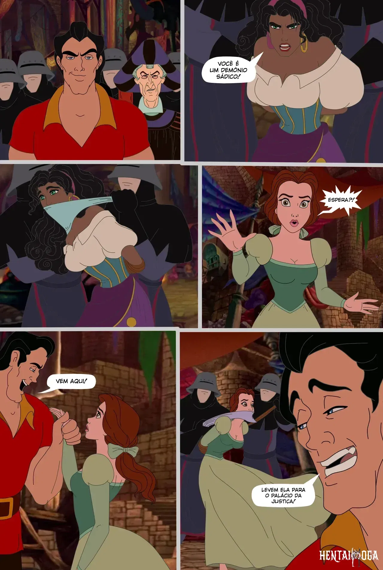 Disney – Esmeralda and Belle - Galeria Hentai - porn hentai - Image 1