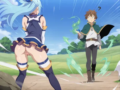 (MikasakaBoka/BokaChan) Konosuba - Aqua and Megumin - Hentai Gallery