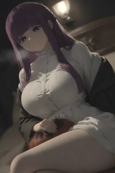 (おきたつき) フェルン足コキ (Анимированный WEBP) - Хентай галерея