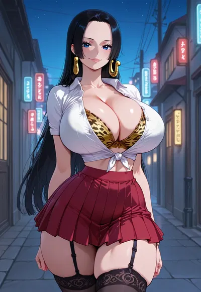 Boa Hancock - Empress of Elegance at the Office - Hentai Gallery