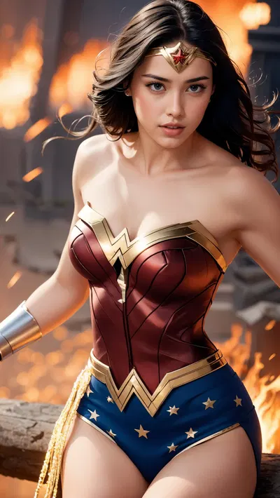 Wonder Woman بواسطة @AI_EmeraldApple - معرض هنتاي