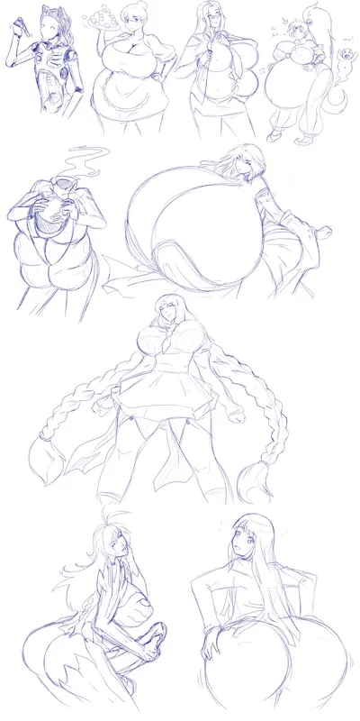 (Zdemian) Sketches - Hentai Gallery
