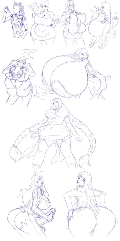 (Zdemian) Bocetos - Galería Hentai