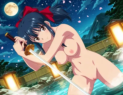 (sarabure) おねショタ露天風呂 「真宮寺さくら」 (サクラ大戦) - Hentai Gallery