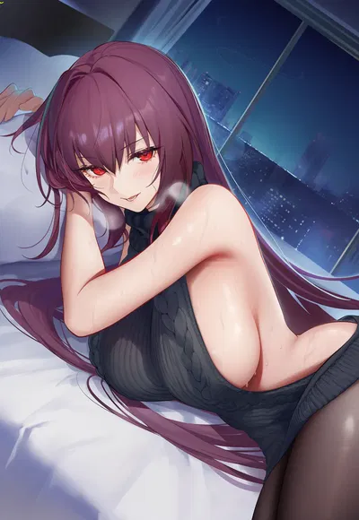 (Coolsummer) Scathach Sweater (Patreon) - Hentai Gallery
