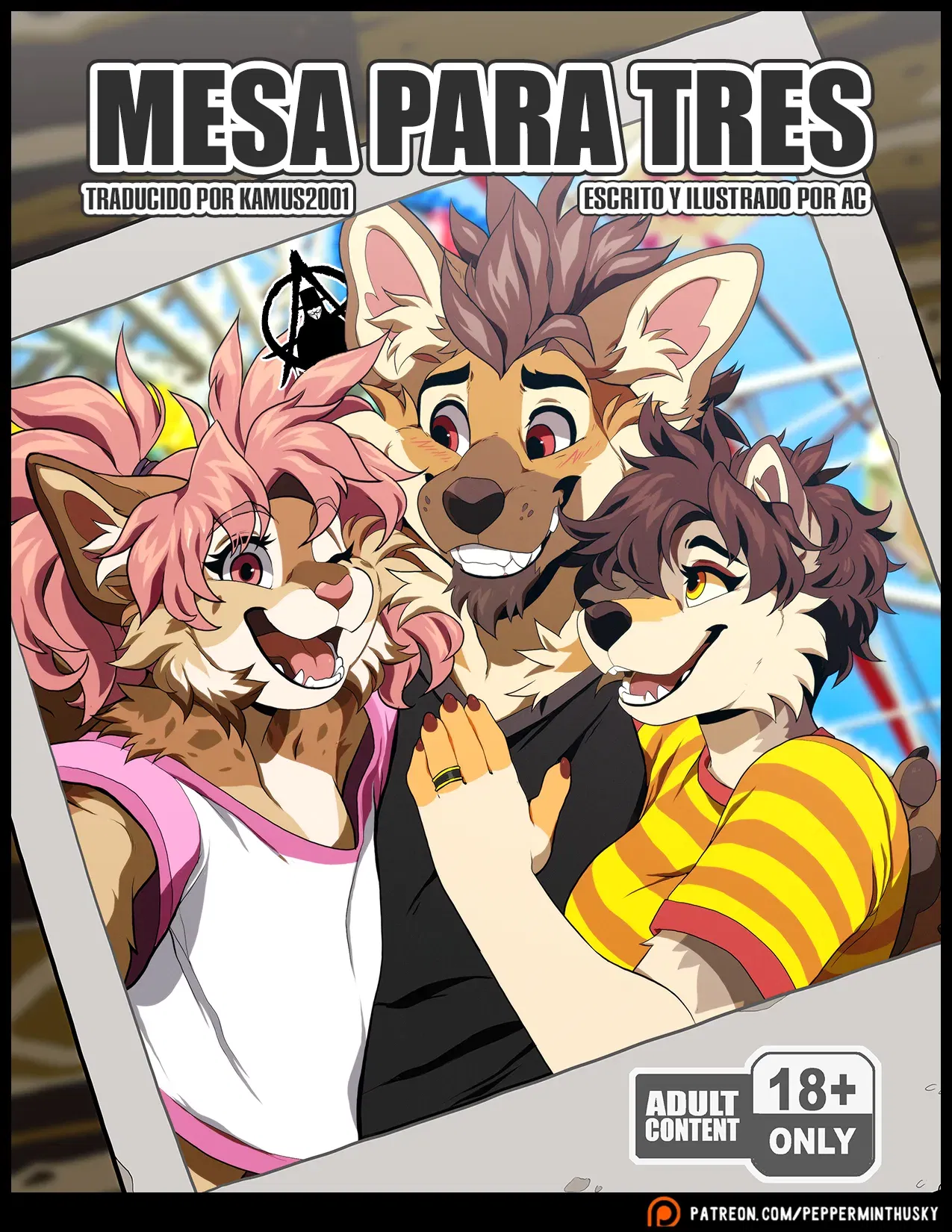 (PeppermintHusky) Mesa para tres: Remix (En curso) (Español) (Kamus2001) - Galería Hentai - Image 1