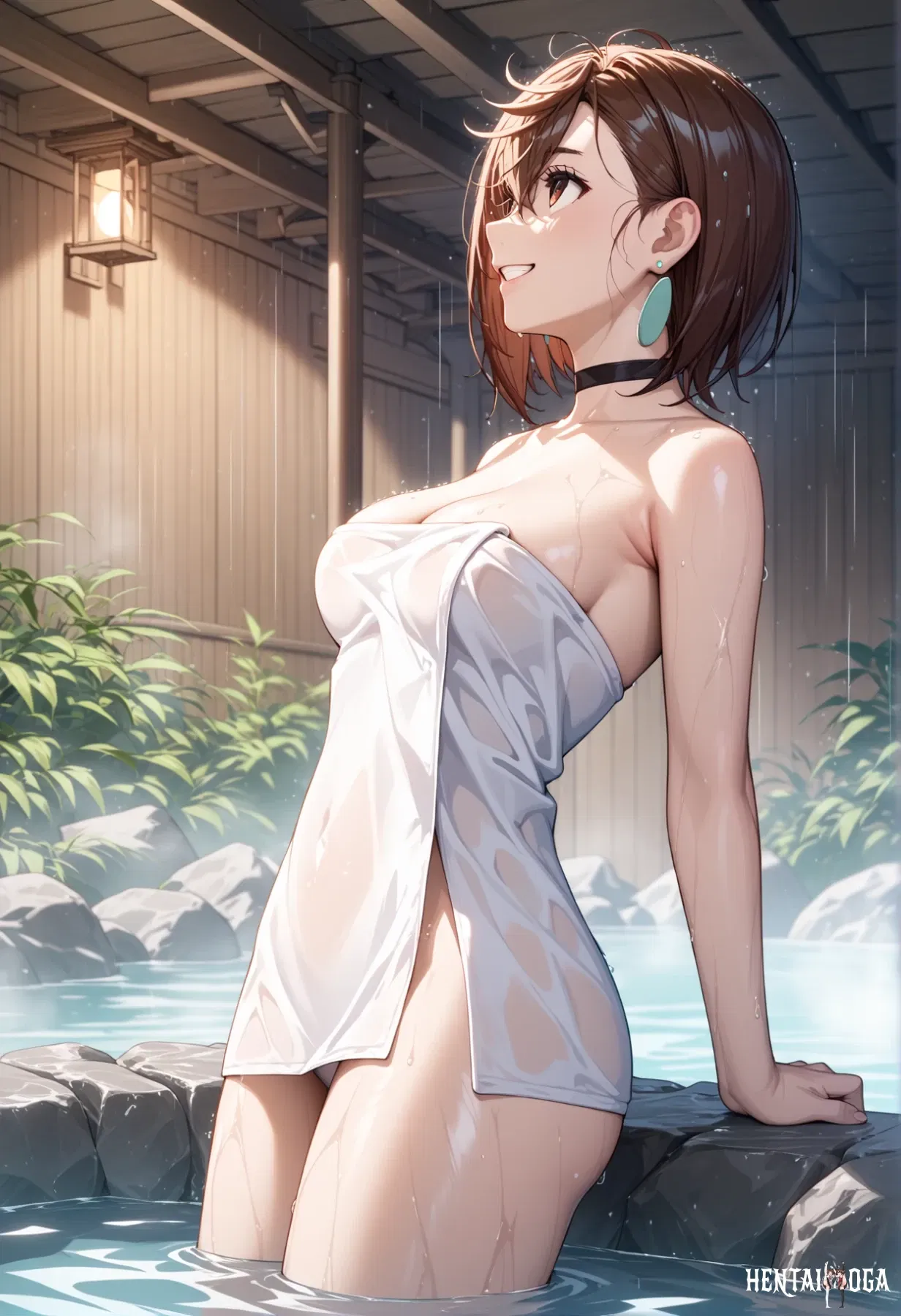 Ayase Momo /Hot spring Sex by AiArt - Aiart Nude R18 topless AiArt - Hentai Gallery - Image 1