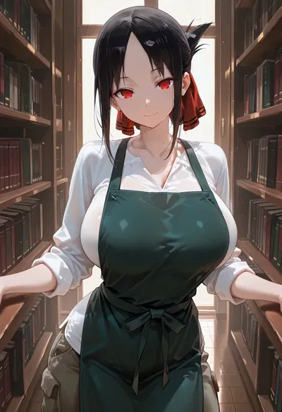 (マイネームルナ) Pregnant Belly Library Series Shinomiya Kaguya (Sample) - Hentai Gallery