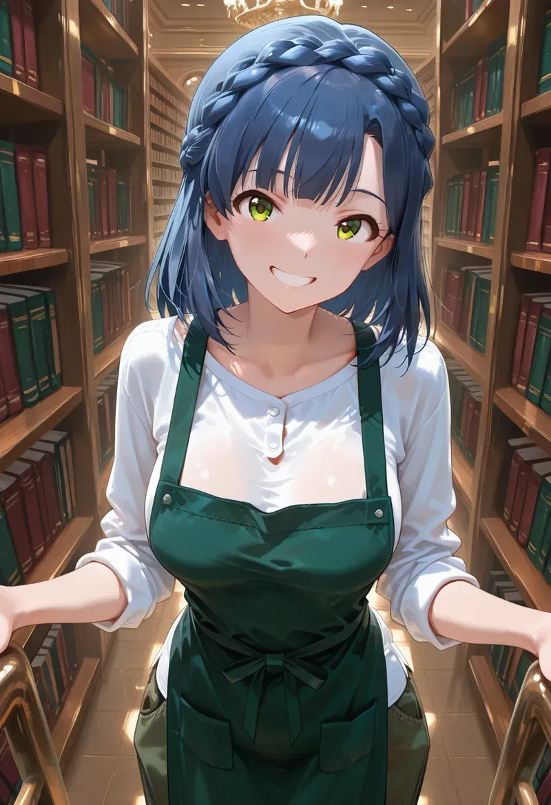 (マイネームルナ) Pregnant Belly Library Series Nanao Yuriko (Sample) - Hentai Gallery - Image 1