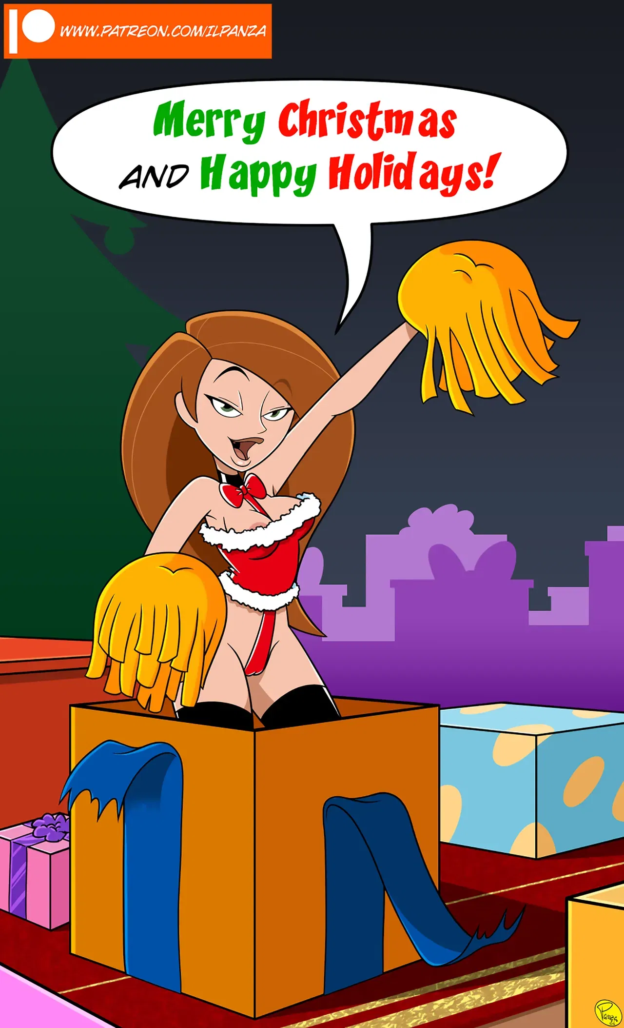 (IlPanza) El regalo de Navidad de Kim - Galería Hentai - Image 1