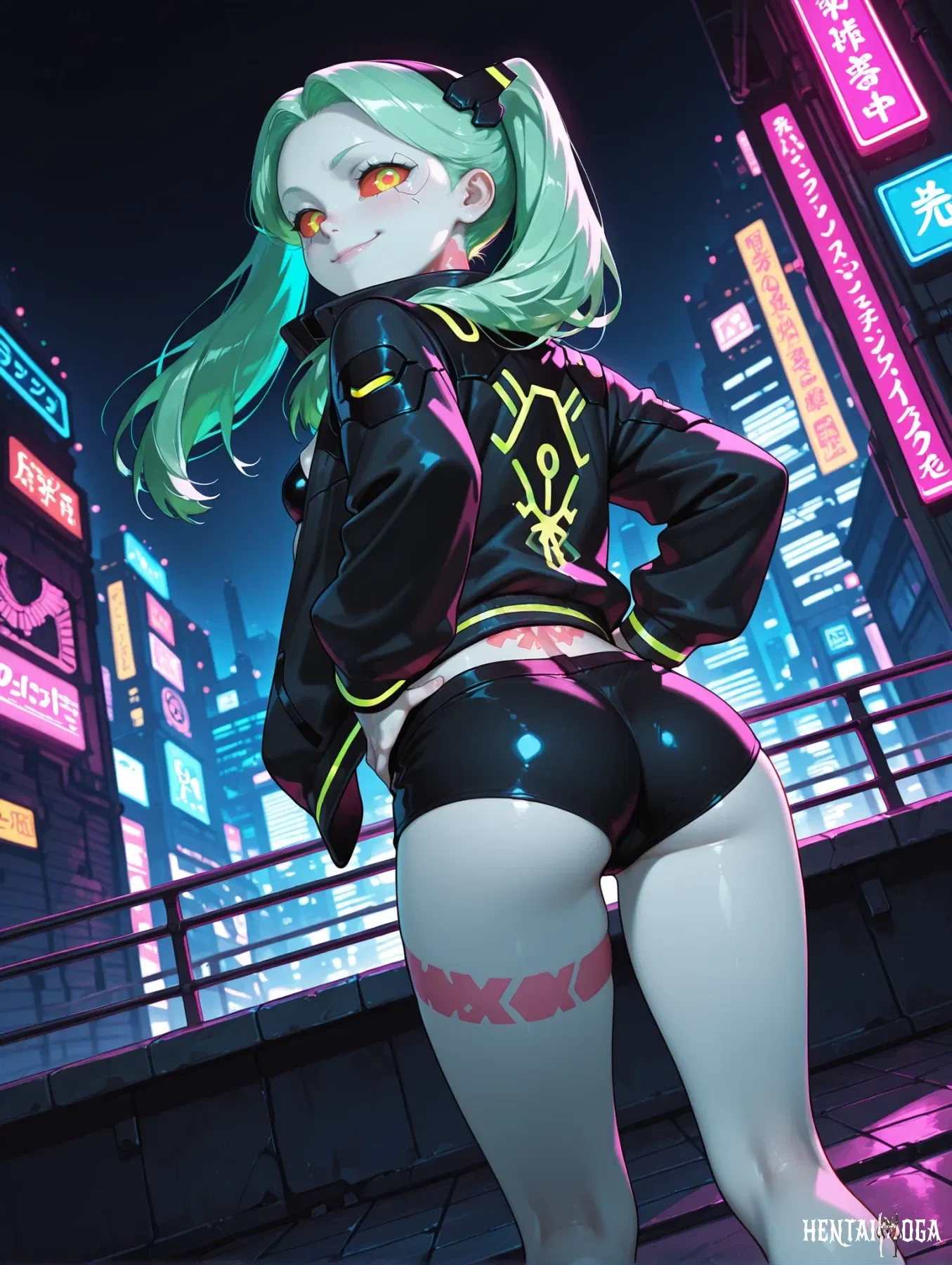 ريبيكا - "سايبربانك: إيدجرانرز" - قصة جنسية بقلم مالث - colored sclera colored skin cowgirl position cyberpunk deept... - معرض هنتاي - Image 1