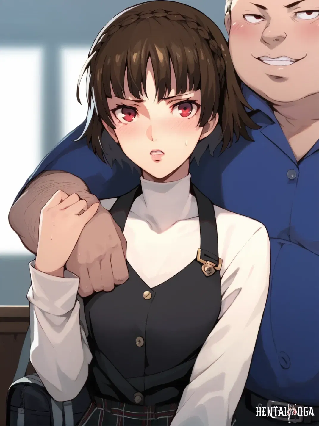 «Makoto Niijima: Sexo», de CYDarkness - Makoto Niijima NTR Persona 5 fatman CYDarkness - Galería Hentai - Image 1