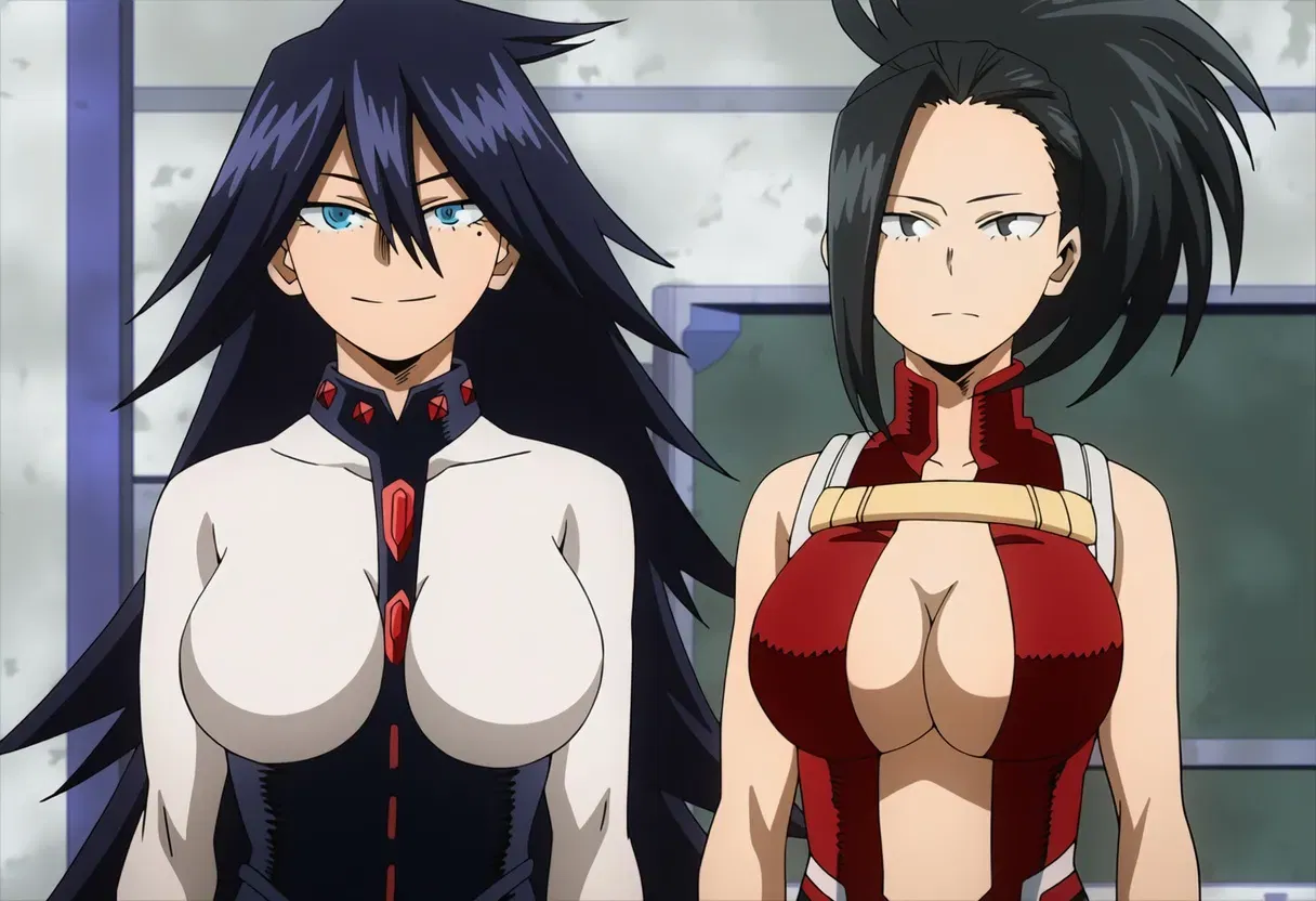 (Sticky) MHA - Midnight & Momo 3P - Hentai Gallery - Image 1