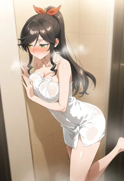 (Amakawa is reflecting.) "Can you clean MY BODY too?" Day02 (Soap bath) 450p Japanese ver ~The Beautiful Atami Shop Owner’s Professional Outcall Deep-Cleaning Service~ - Hentai Gallery