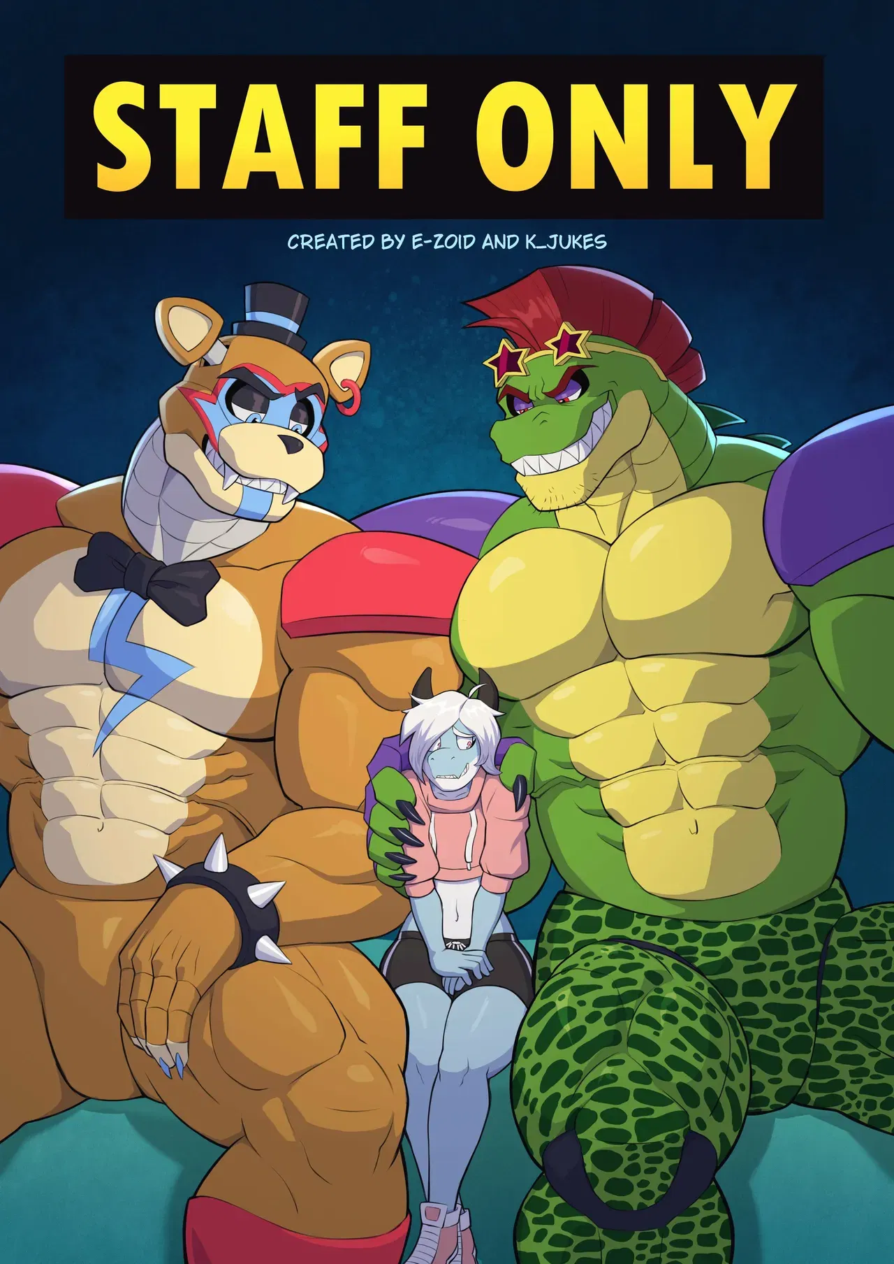 Somente para funcionários - big penis furry group of males huge penis males only muscle... - Galeria Hentai - Image 1