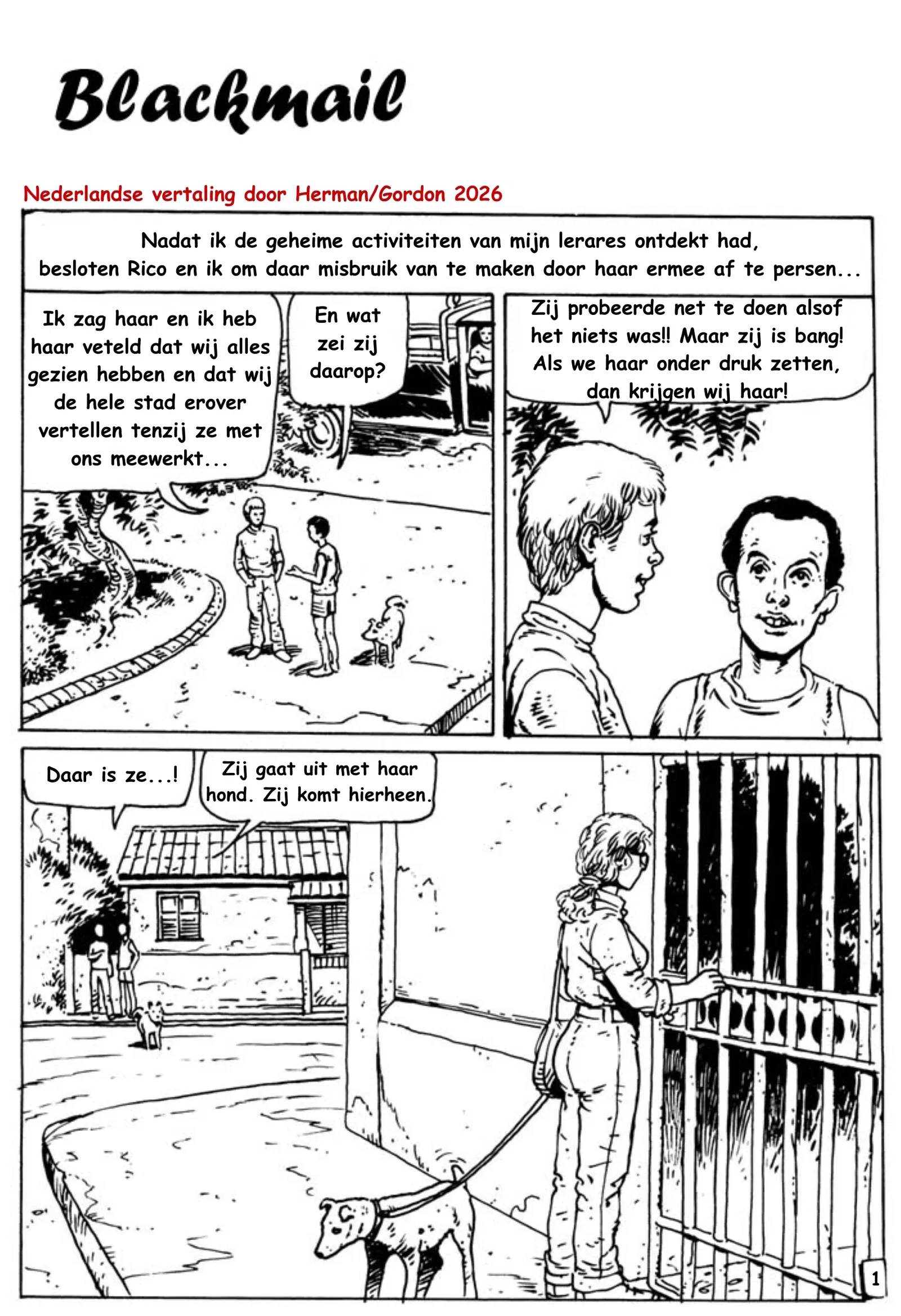 Chantagem [NL] - translated - Galeria Hentai - Image 1