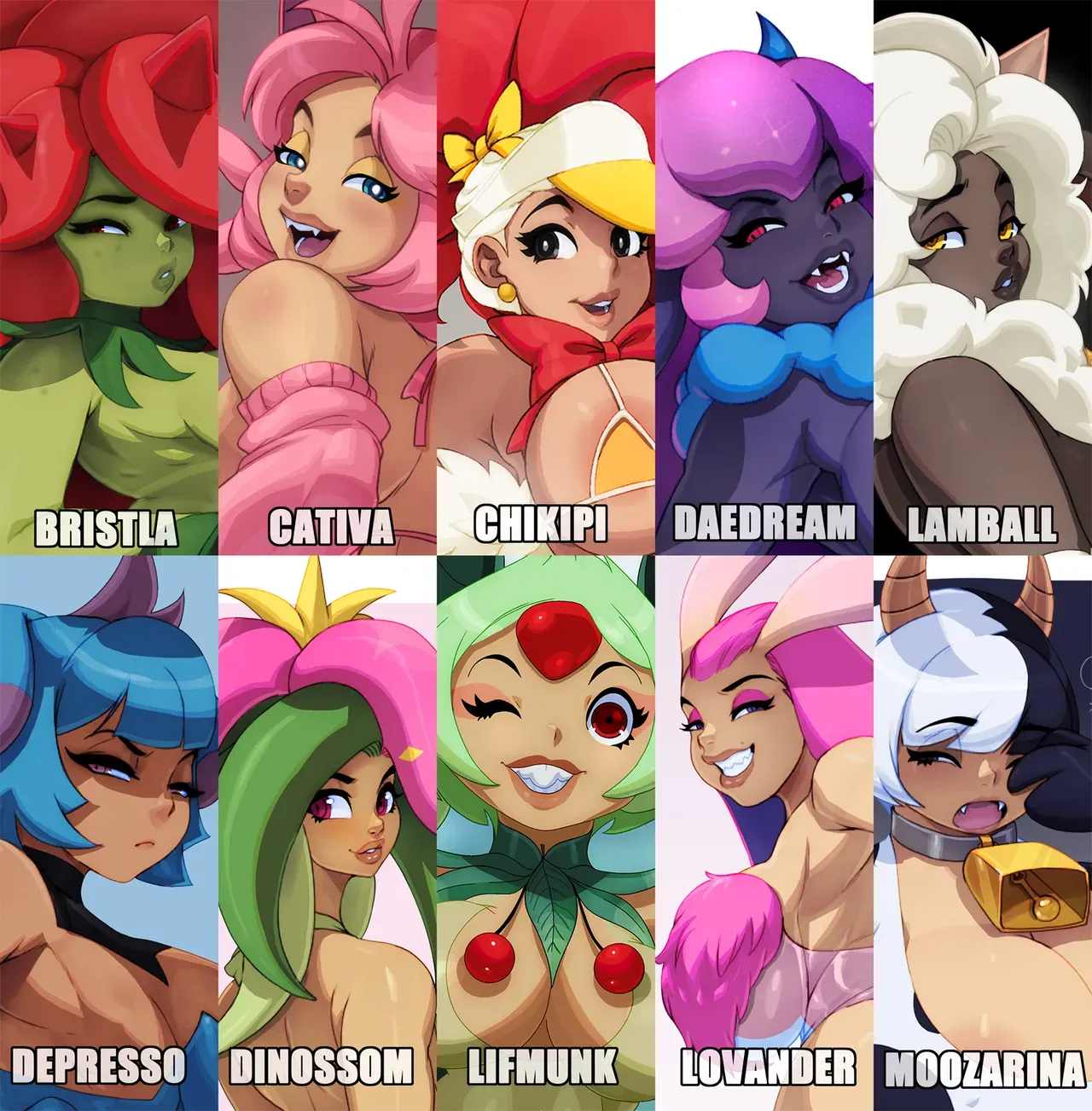 (Tovio Rogers) Pack de chicas de Pal + Extras (Palworld) - Galería Hentai - Image 1