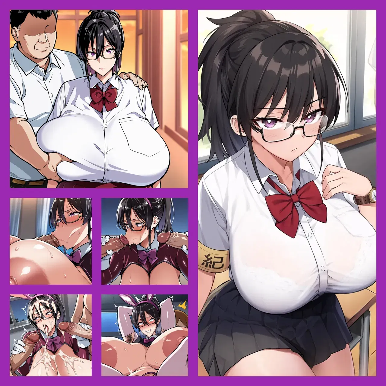 KAZAMA RITSUKO - SCHOOL'S CUM DUMPSTER - Hentai Gallery - Image 1