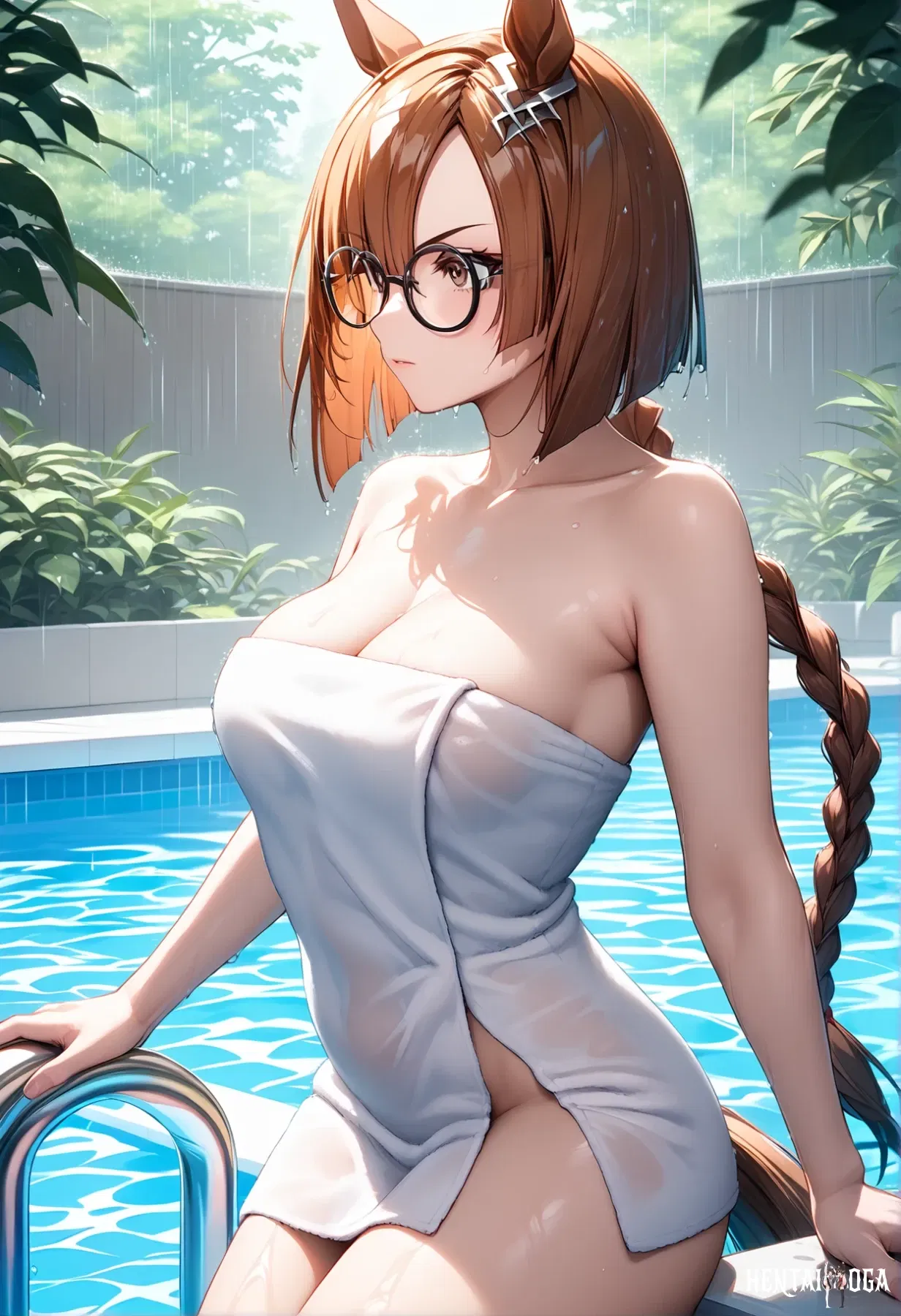 Ikuno Dictus/Sexo en las aguas termales, de AiArt - Aiart Nude R18 topless AiArt - Galería Hentai - Image 1