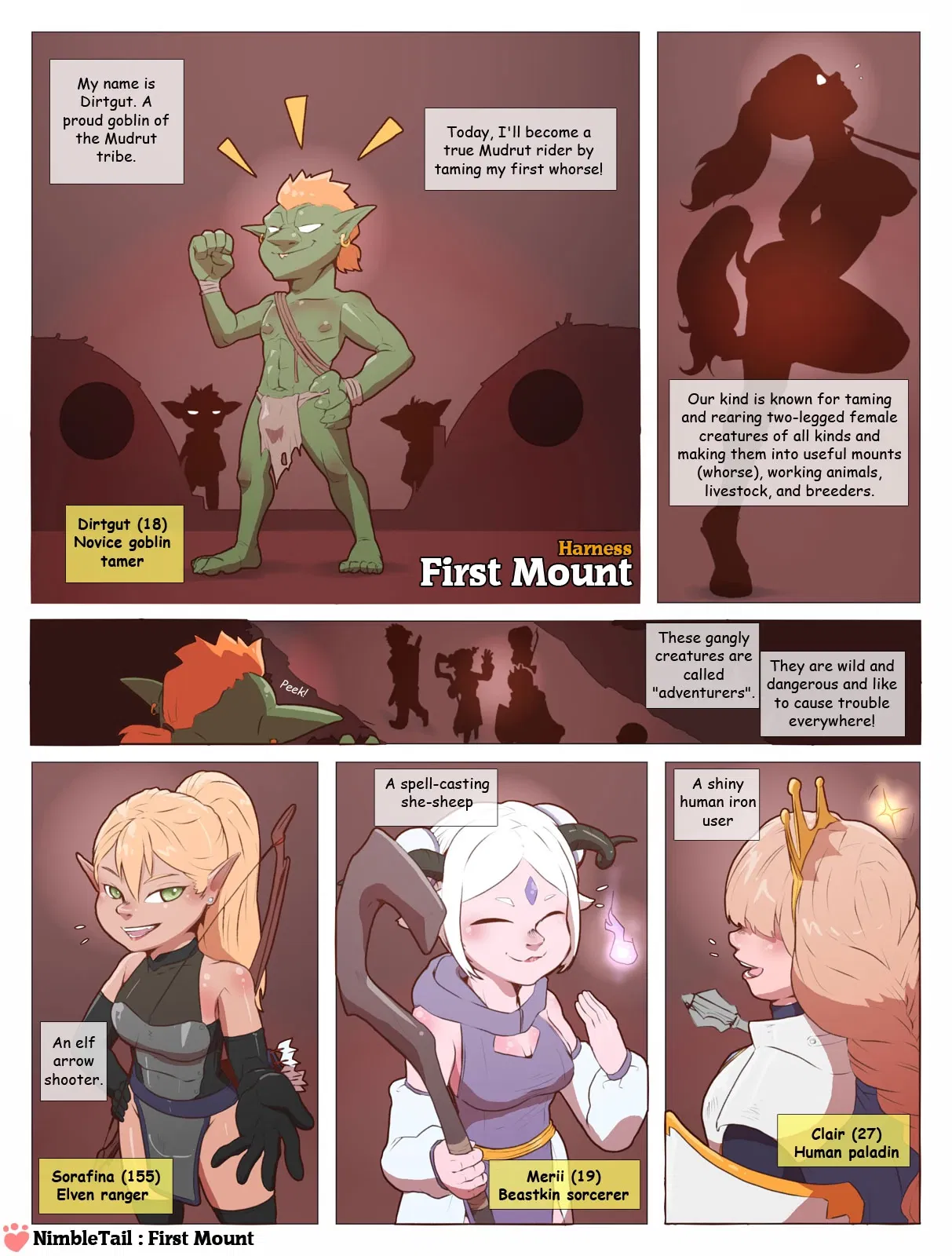 Harness First Mount - big penis bondage goblin piercing color - Hentai Gallery - Image 1