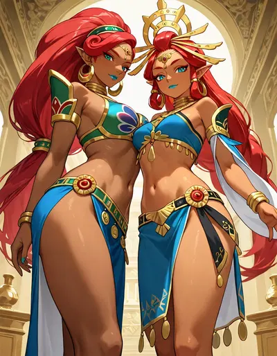 tenk Urbosa & Makeela Riju/ウルボザとマキ・ア・ルージュ (93p) - Hentai Gallery