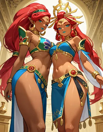 tenk Urbosa & Makeela Riju/Urbosa và Makeela Riju (93 trang) - Thư Viện Hentai