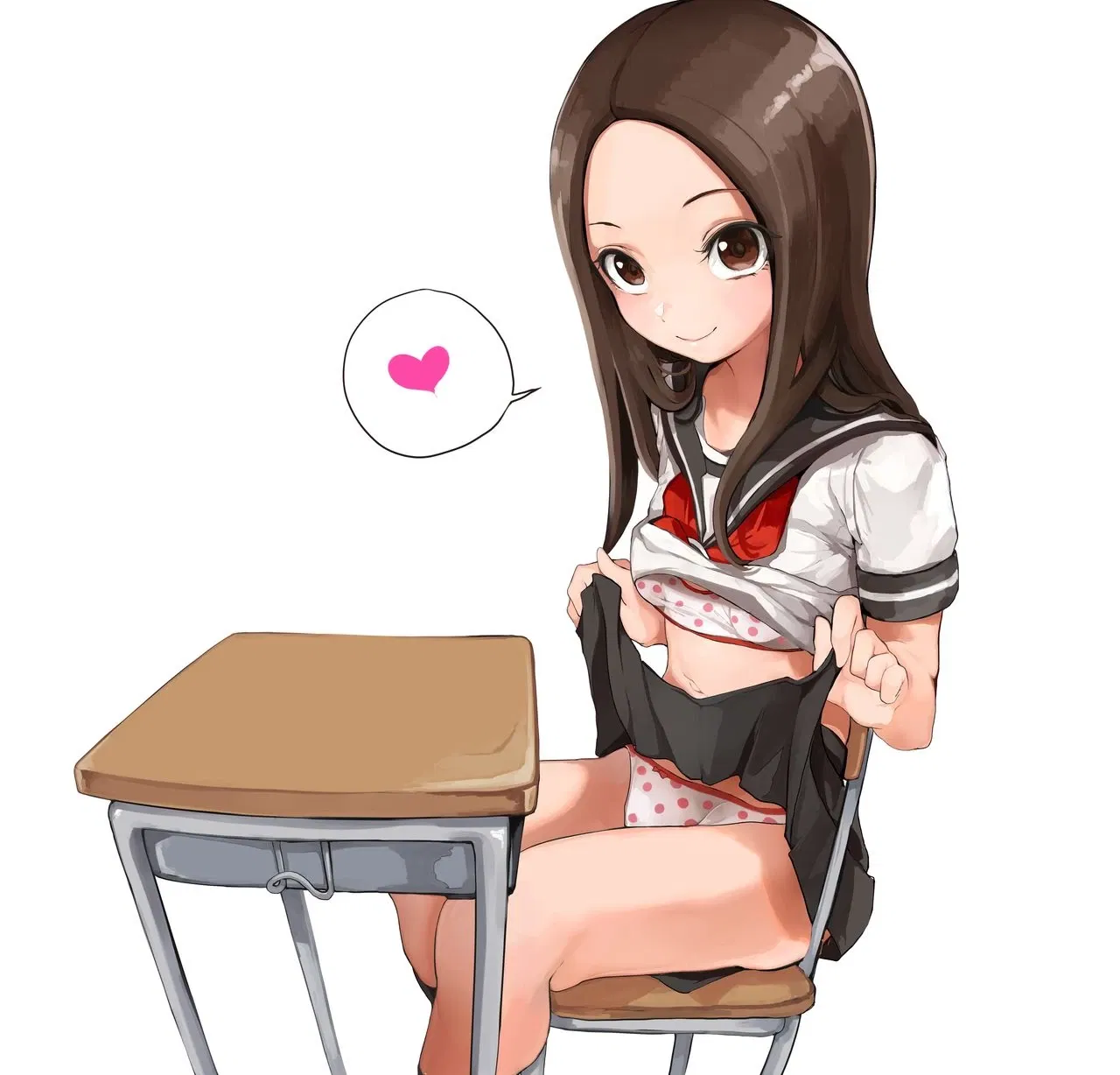 Такаги-сан Дикгерл - schoolgirl uniform sole female sole dickgirl unusual pupils... - Хентай галерея - Image 1