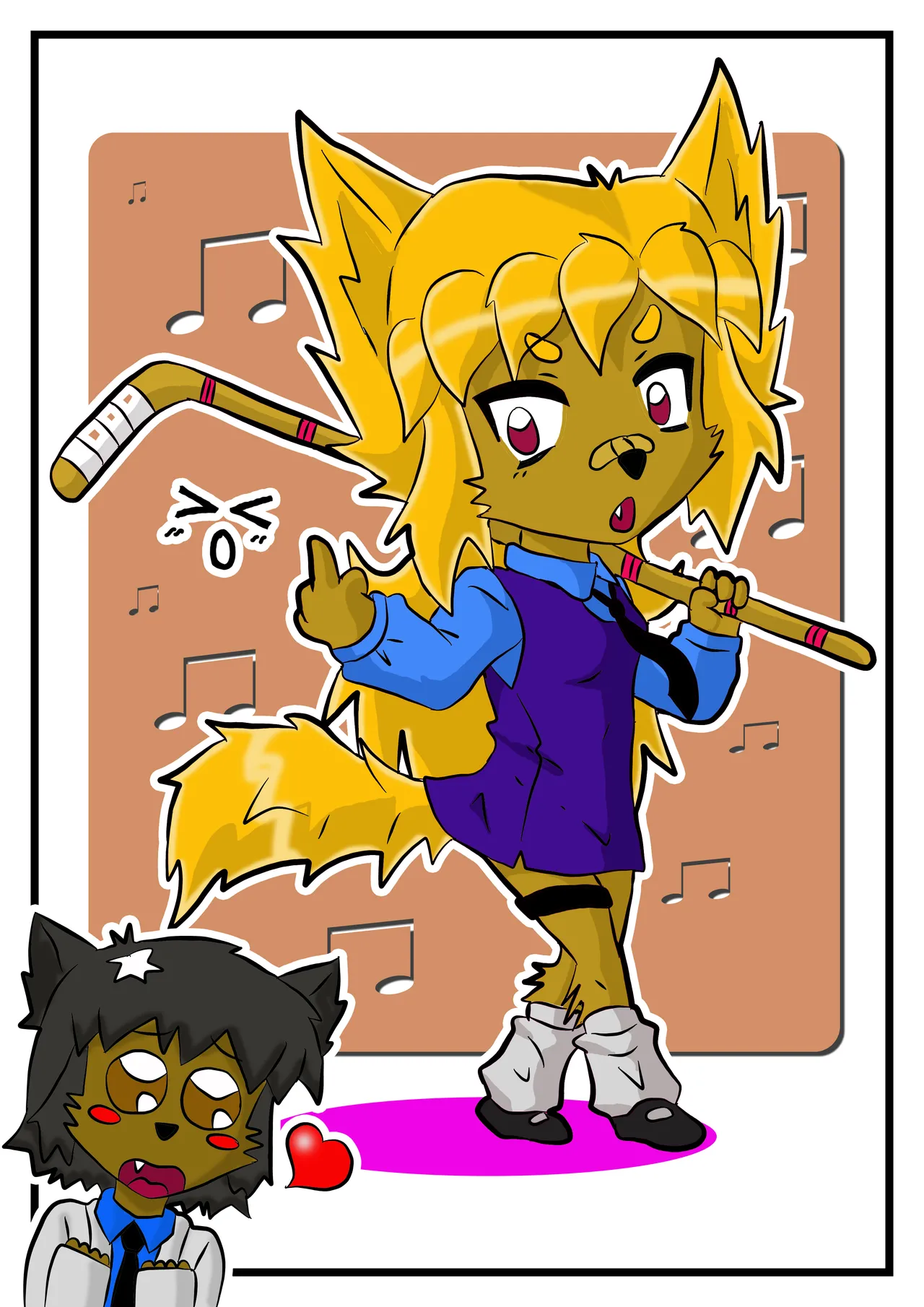 ПРОКАЗЫ МИЛОЙ ДЕВОЧКИ-ЛИСИЦЫ - fox girl furry - Хентай галерея - Image 1