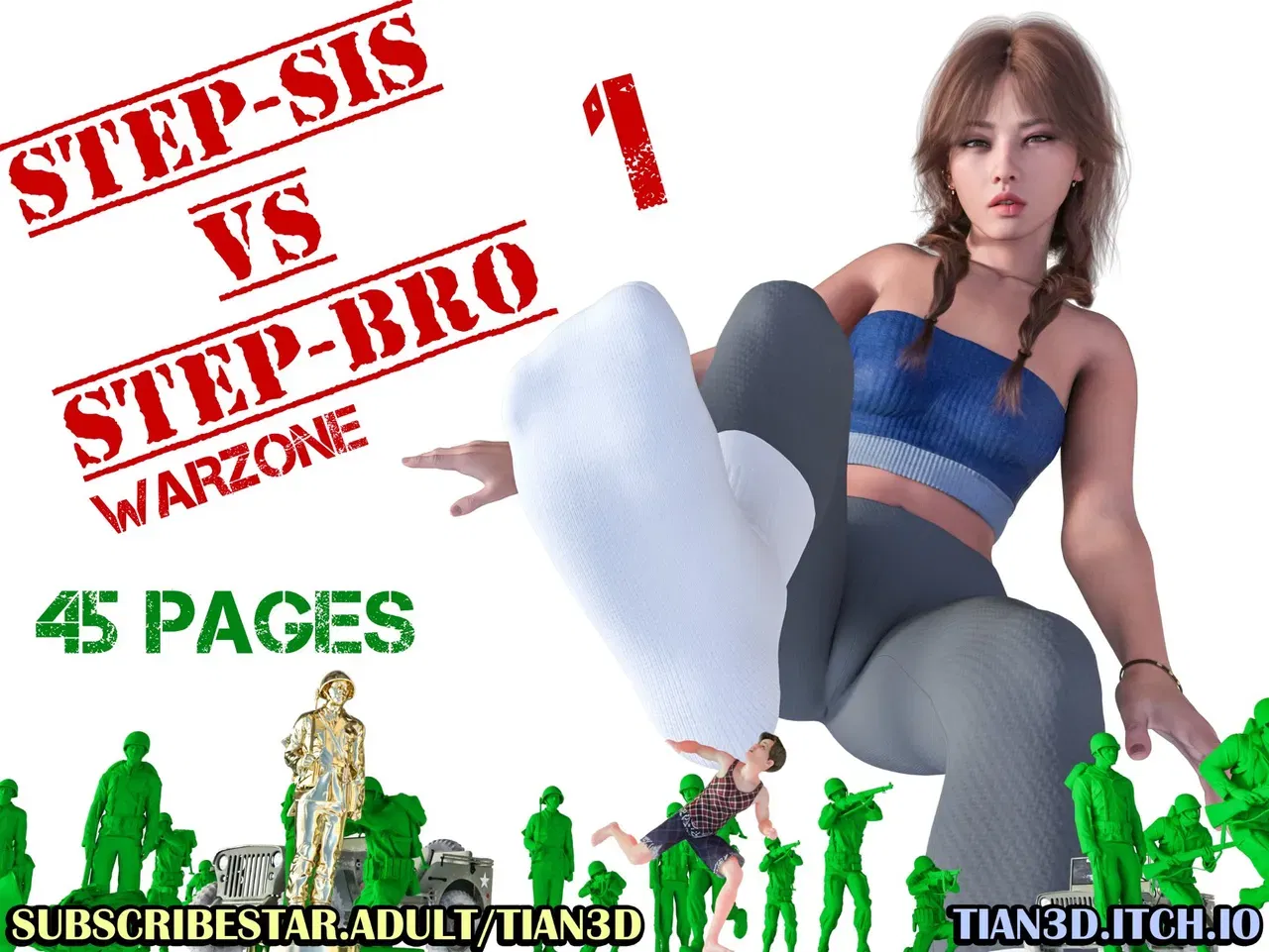 (Tian3D) Step-Sis VS Step-Bro 1-9 - Hentai Gallery - Image 1