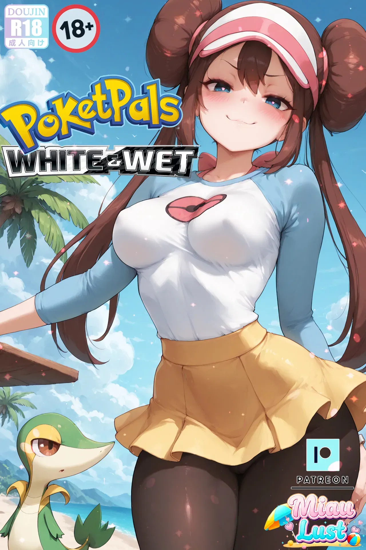 (MiauLust) Rosa em Branco e Molhada (Pokémon) (Inglês) - Galeria Hentai - Image 1