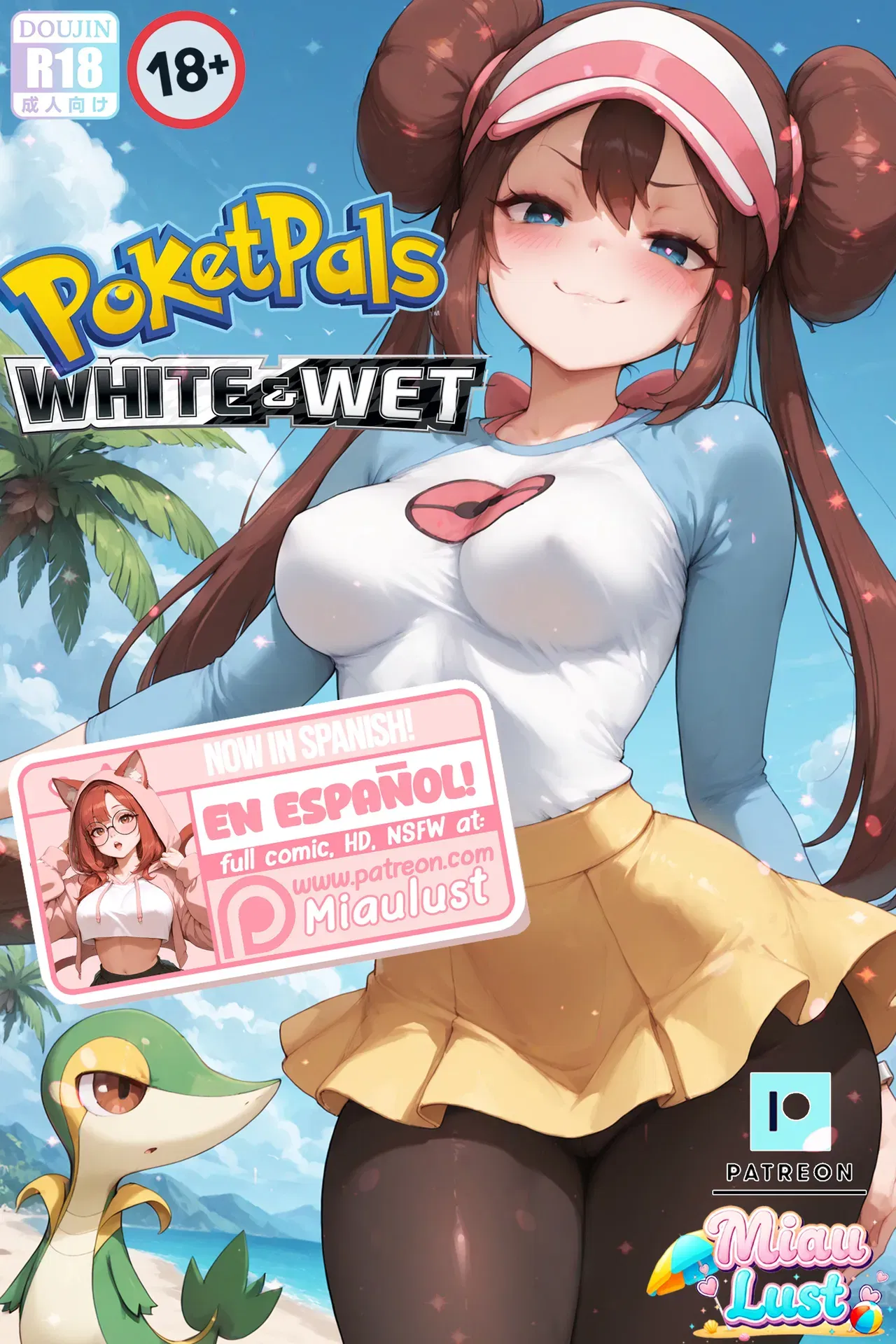 (MiauLust) Rosa en «White & Wet» (Pokémon) (ESPAÑOL) - Galería Hentai - Image 1
