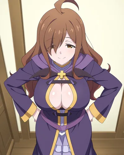 (Ponchoman) Wiz - KonoSuba || ウィズ - この素晴らしい世界に祝福を! (UNCENSORED) 70 IMAGES - Hentai Gallery