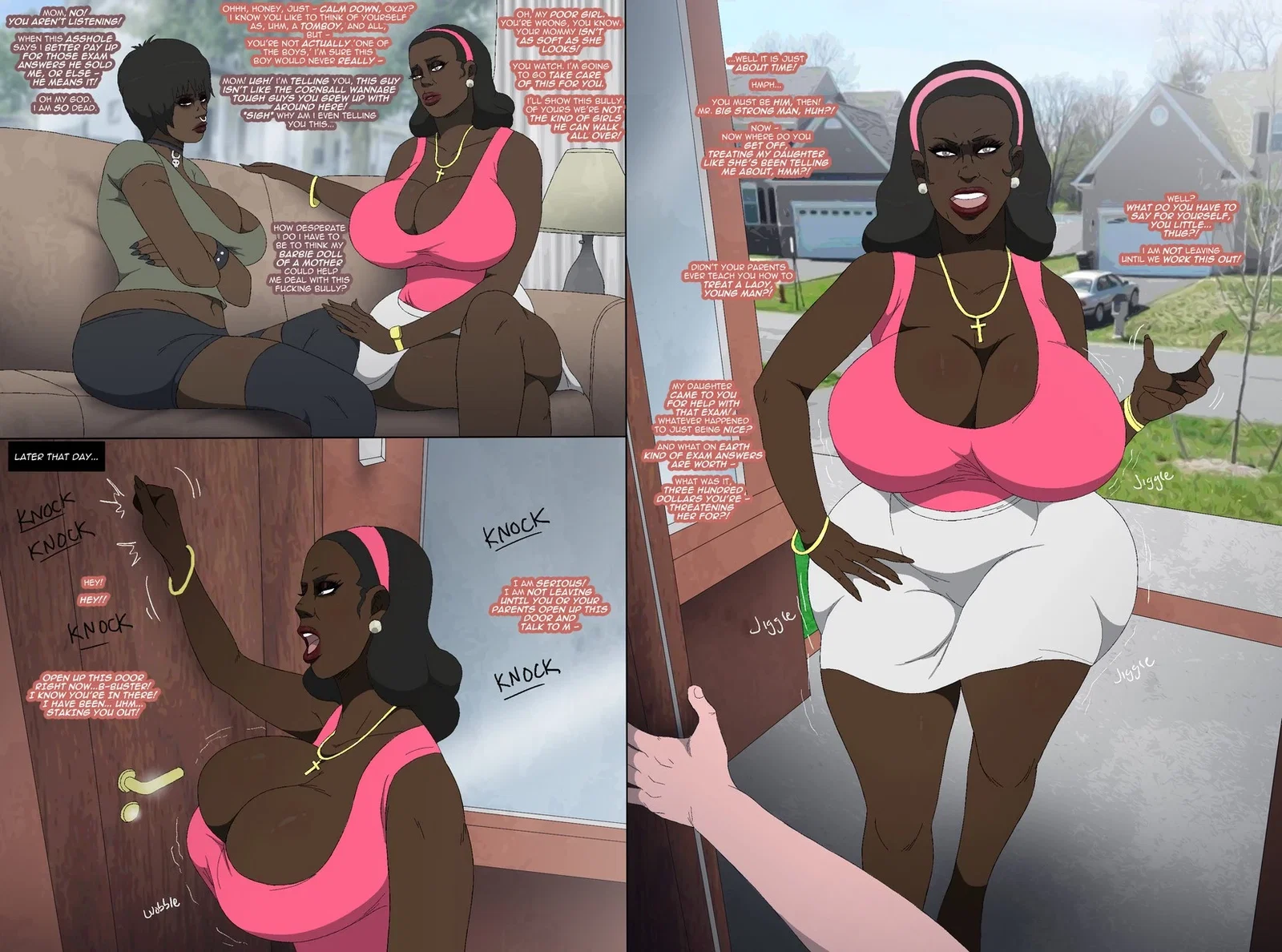 Paying back the Bully - bdsm big lips blowjob dark skin high heels huge ass huge bre... - Hentai Gallery - Image 1