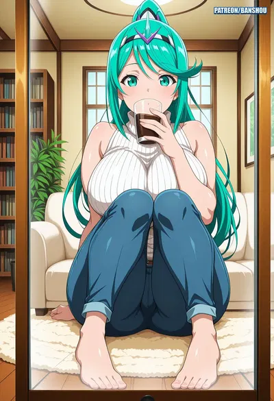 (Banshou) (Banshou) Pneuma (Xenoblade Chronicles 2) #2 Commission Request - Hentai Gallery