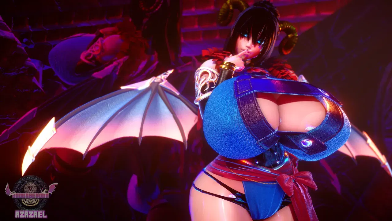 Boobageddon Seven Sins: Azazael (Wallpaper Pinups) - Hentai Gallery - Image 1